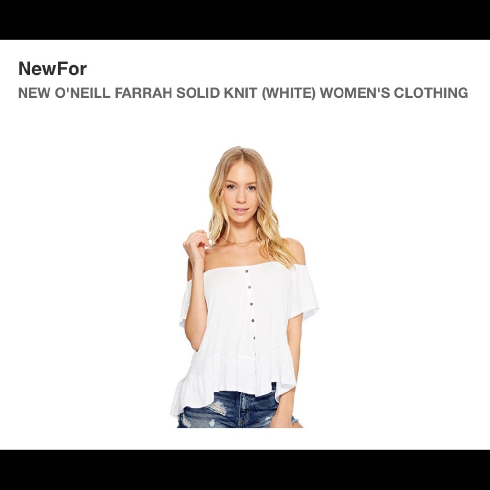 Women’s O’Neil Farrah solid off shoulder shirt